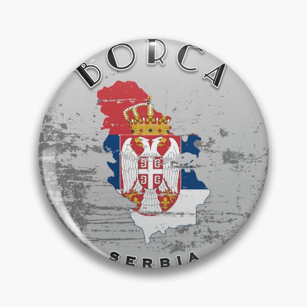 Item preview, Borča Serbia Flag Worn  designed and sold by World Designs.