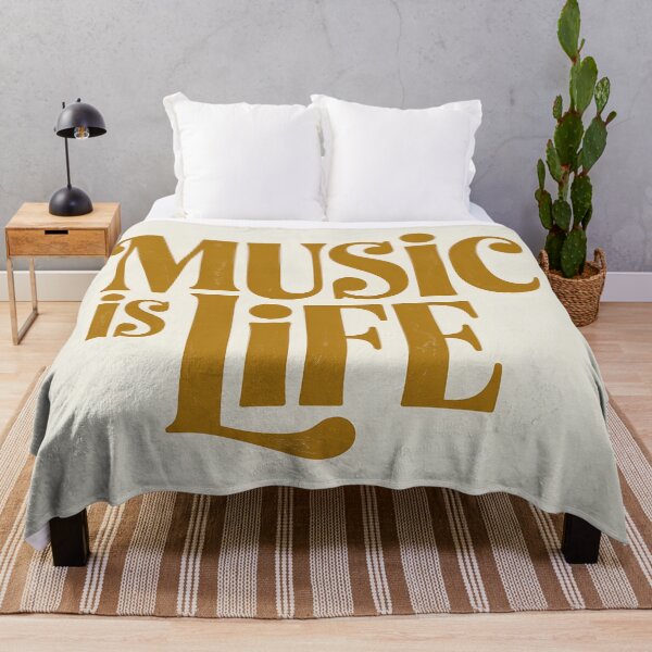 Item preview, Music Is Life – Retro Minimal Music Wall Art Decor designed and sold by Glitchart66.