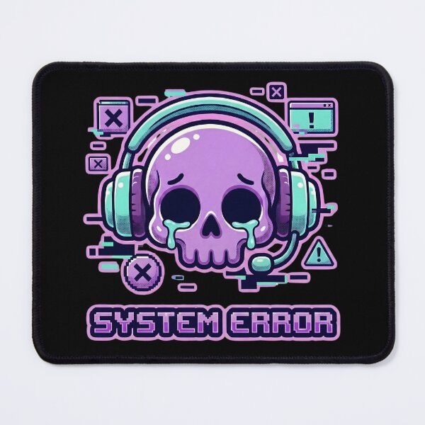 Item preview, System Error – Funny Gamer Skeleton Glitch Design for Tech Lovers and Overthinkers designed and sold by laggy-soul-0.