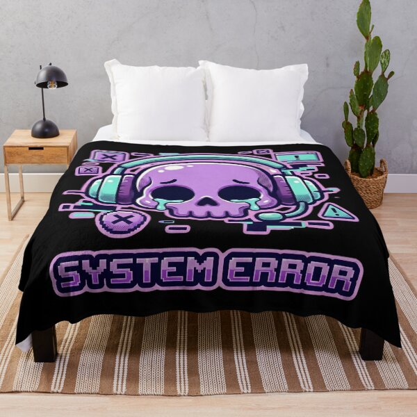 Item preview, System Error – Funny Gamer Skeleton Glitch Design for Tech Lovers and Overthinkers designed and sold by laggy-soul-0.