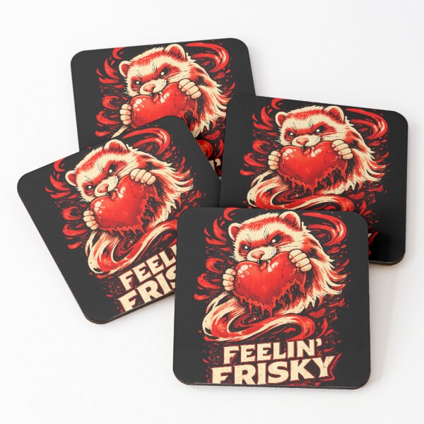 Item preview, Feelin’ Frisky Ferret – Dark Valentine Heartbreaker Design designed and sold by VibeOffline Studio.