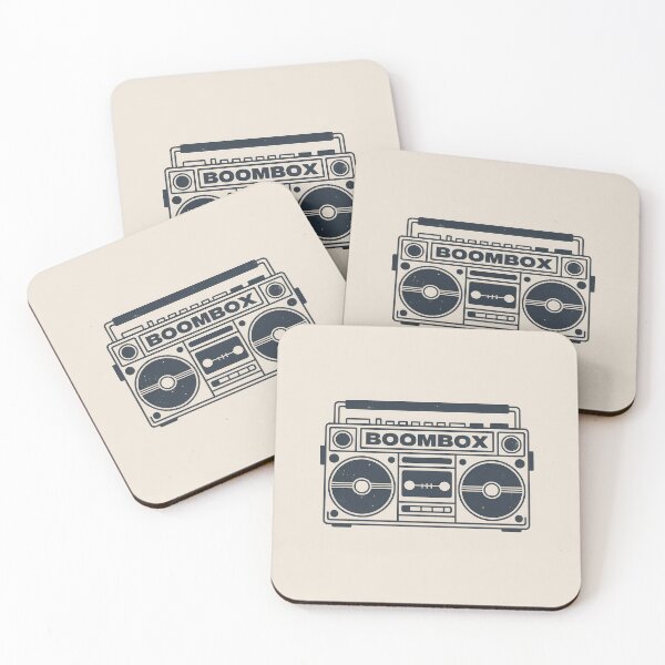 Item preview, Retro Boombox – Minimal 80s Music Wall Art Aesthetic designed and sold by Glitchart66.