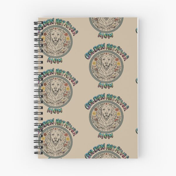 Item preview, Retro Folk Art Golden Retriever Mom Design designed and sold by Senorona.
