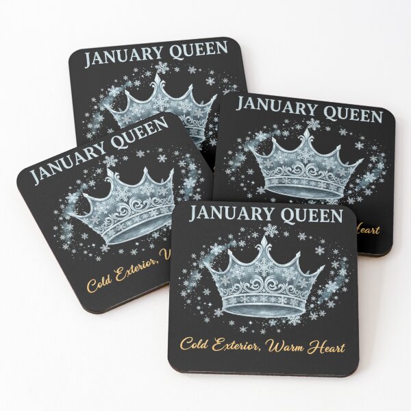 Item preview, JANUARY QUEEN January Queen - Cold Exterior Warm Heart Winter Crown Birthday winter queen snow colder weather designed and sold by Jt41.