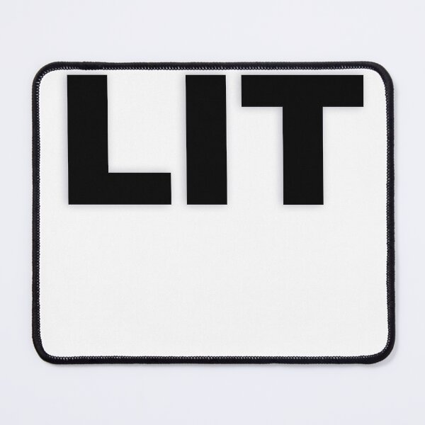 Item preview, LIT — Black Minimal Bold Type Statement designed and sold by WORDPAUSE.