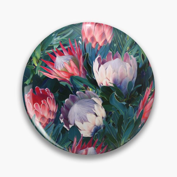 Item preview, Lush Protea Botanical with Blue Green Leaves designed and sold by micklyn.