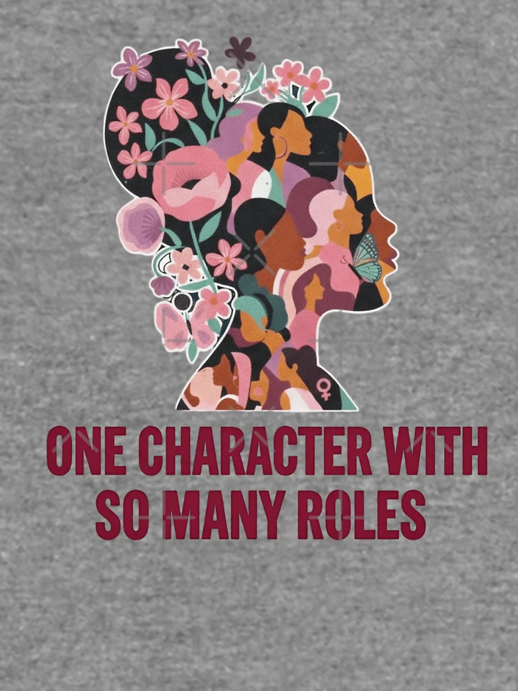 Thumbnail 6 of 6, Lightweight Sweatshirt, One Character With So Many Roles designed and sold by Thread&Fable.