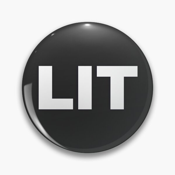 Item preview, LIT — White Minimal Bold Type Statement designed and sold by WORDPAUSE.