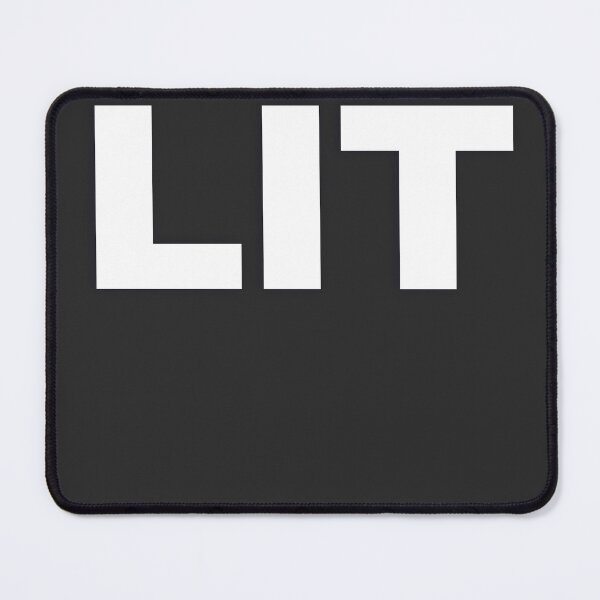 Item preview, LIT — White Minimal Bold Type Statement designed and sold by WORDPAUSE.