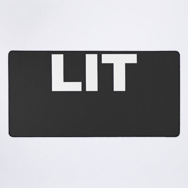 Item preview, LIT — White Minimal Bold Type Statement designed and sold by WORDPAUSE.