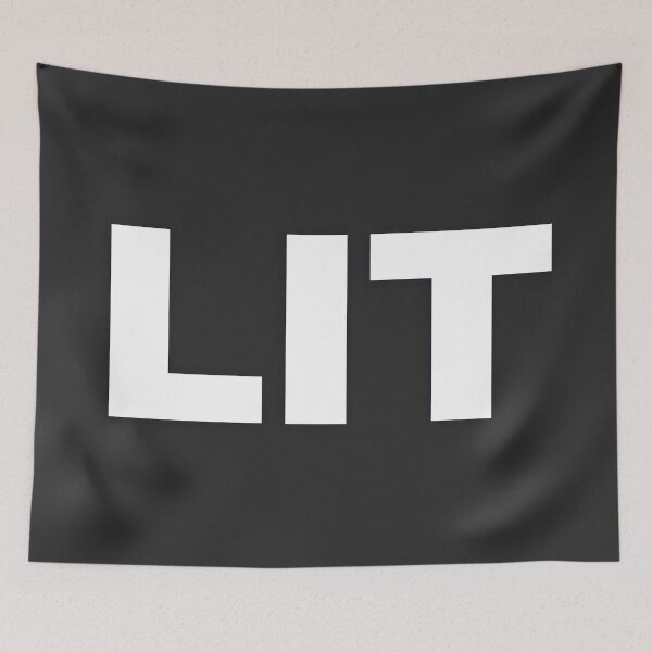Item preview, LIT — White Minimal Bold Type Statement designed and sold by WORDPAUSE.