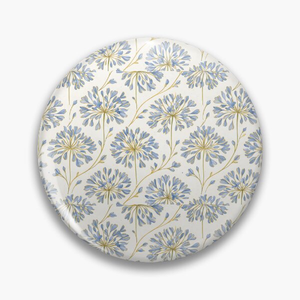Item preview, Gold Line Accent Agapanthus Pattern designed and sold by HOMETOWN86.