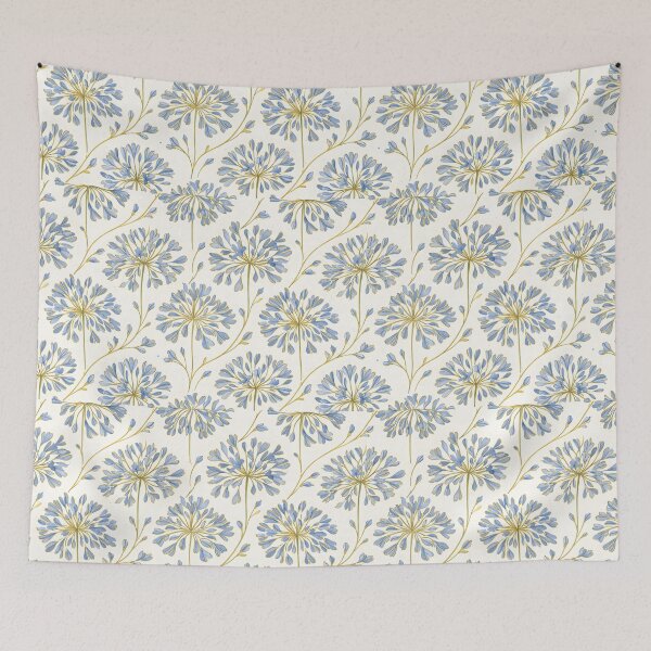 Item preview, Gold Line Accent Agapanthus Pattern designed and sold by HOMETOWN86.