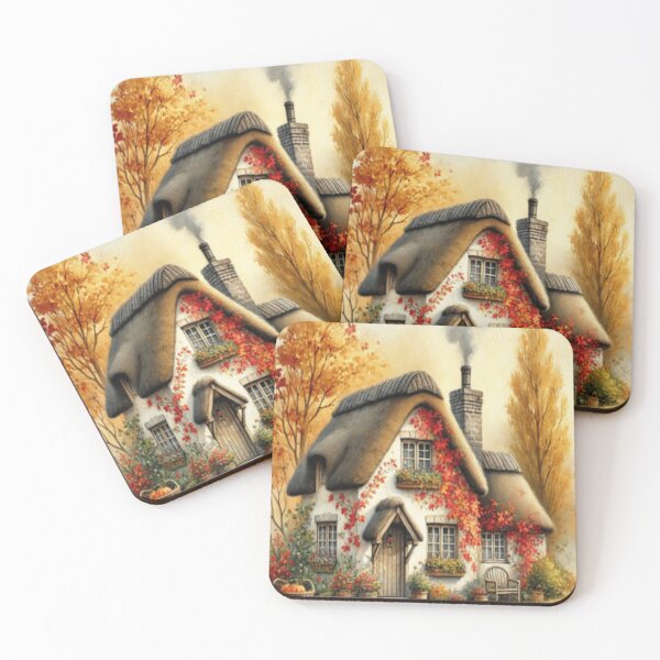 Item preview, Autumn Cottage Writing Nook – Blooming Nostalgia Pumpkin Picnic Art designed and sold by ArtFreshStudio.