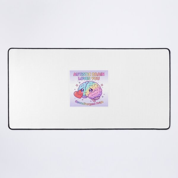 Item preview, Autistic Brain Loves You Neurodivergent Pride Sticker designed and sold by OrikuStudio.