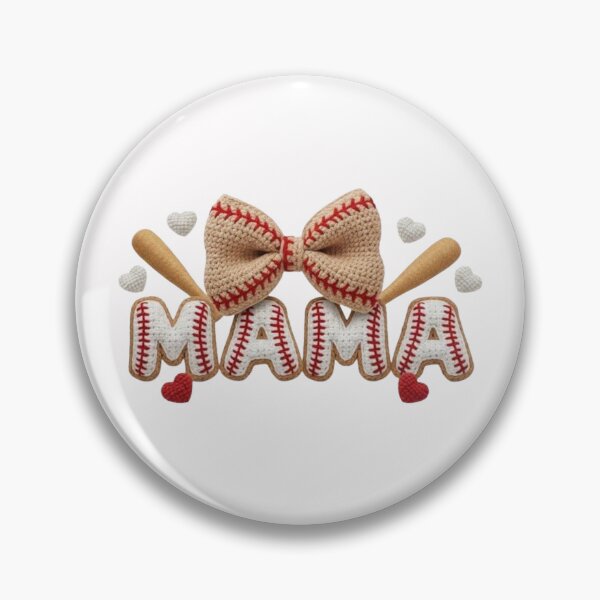 Artikelvorschau, Baseball-Mama mit Fliege und Herzen entworfen und verkauft von Comforts of Home, LLC.