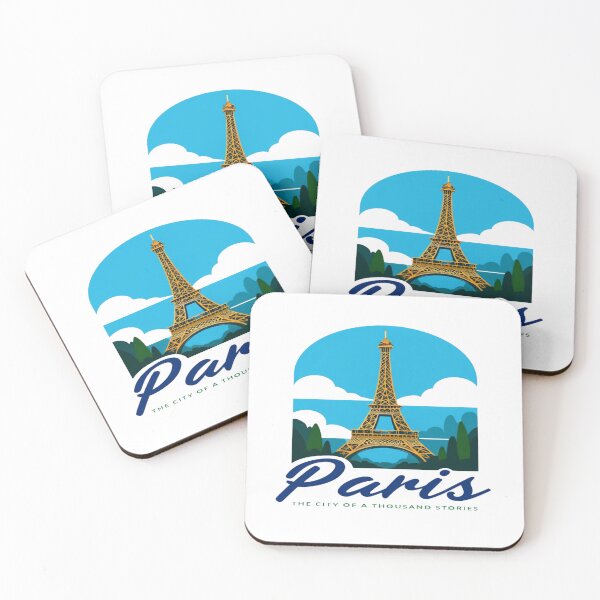 Item preview, Paris Eiffel Tower Travel Art – Vintage City Illustration for Wanderlust Lovers & Wall Decor designed and sold by Bright Nest Studio.
