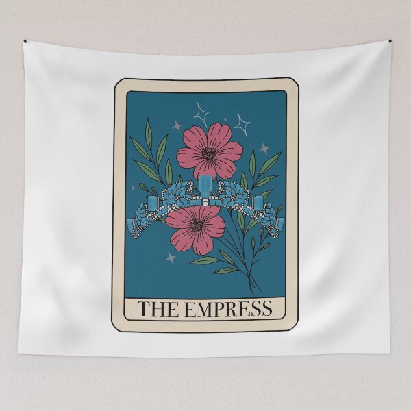 Item preview, Aquamarine Pine Flower Tiara Tarot Card designed and sold by FreeOrca.