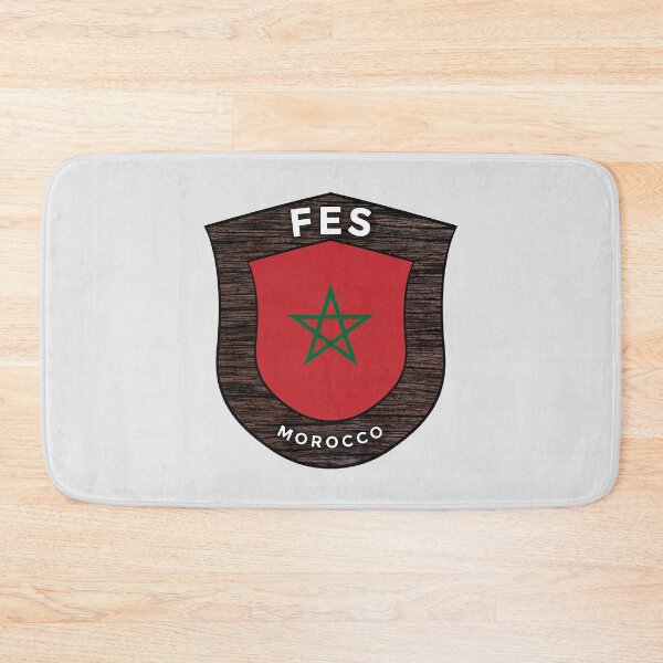 Item preview, Fes Morocco | Flag Shield Travel Emblem designed and sold by World Designs.