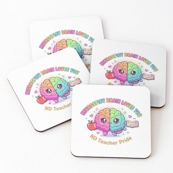 Item preview, Neurospicy Brain Loves You ND Teacher Pride Sticker designed and sold by OrikuStudio.