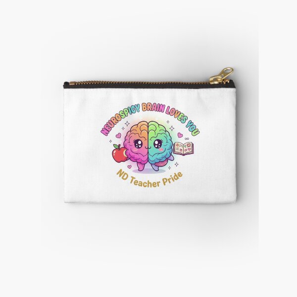 Item preview, Neurospicy Brain Loves You ND Teacher Pride Sticker designed and sold by OrikuStudio.