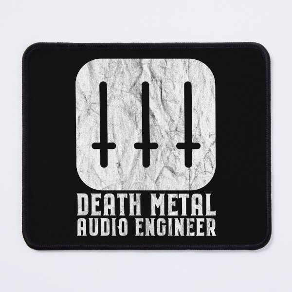 Item preview, Death Metal Audio Engineer Distressed designed and sold by Carl's Clothing.
