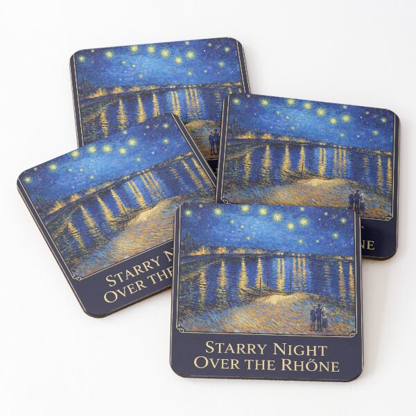Item preview, Vincent van Gogh remastered  Starry Night over the Rhone Poster designed and sold by LuluLeb.