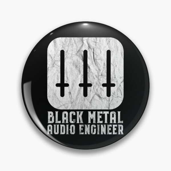 Item preview, Black Metal Audio Engineer Distressed designed and sold by Carl's Clothing.