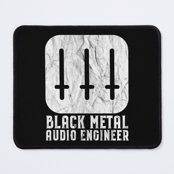 Item preview, Black Metal Audio Engineer Distressed designed and sold by Carl's Clothing.