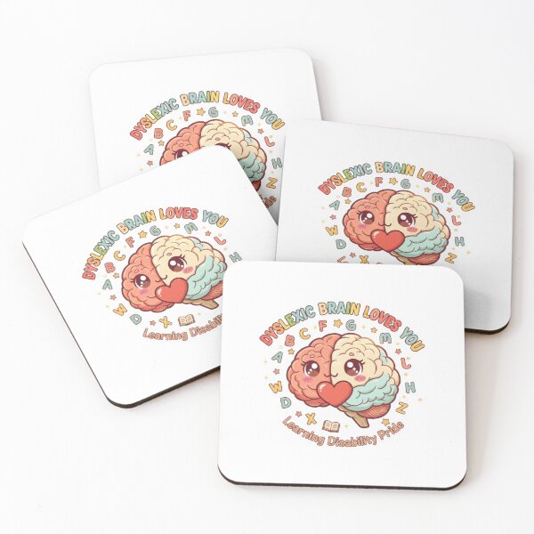 Item preview, Dyslexic Brain Loves You Learning Disability Pride Sticker designed and sold by OrikuStudio.