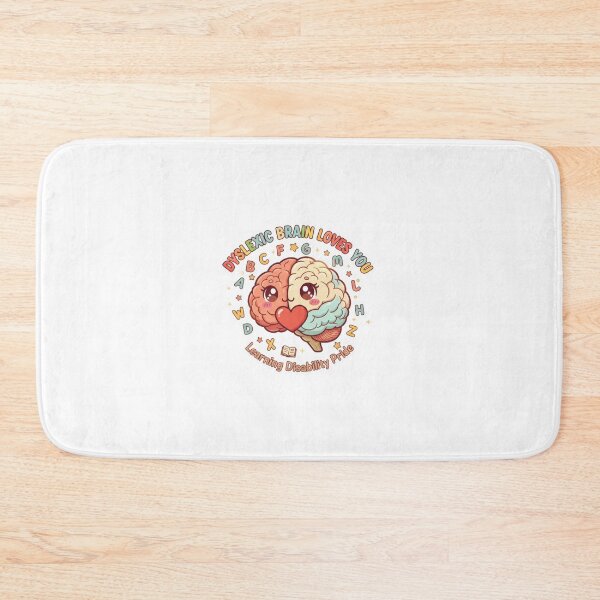 Item preview, Dyslexic Brain Loves You Learning Disability Pride Sticker designed and sold by OrikuStudio.