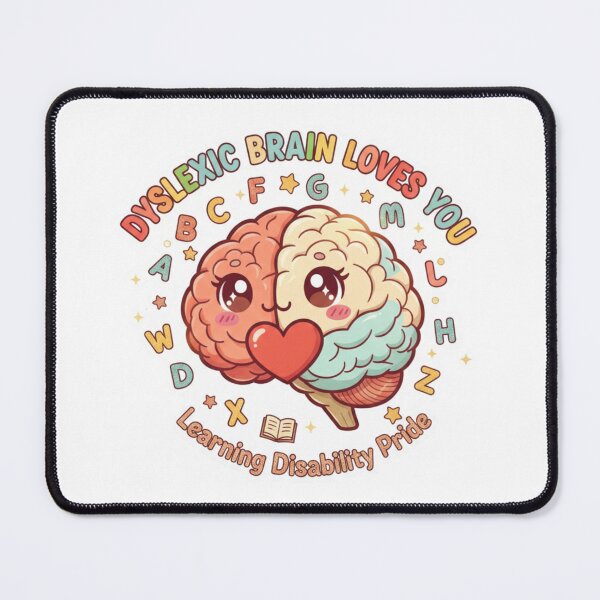Item preview, Dyslexic Brain Loves You Learning Disability Pride Sticker designed and sold by OrikuStudio.