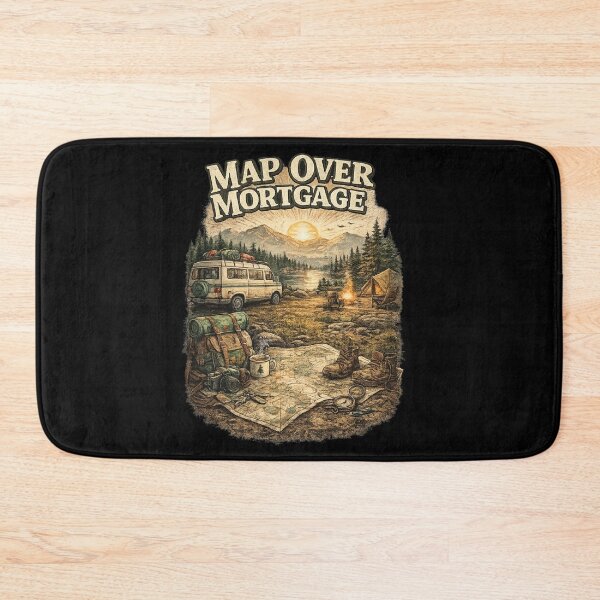 Item preview, Map Over Mortgage – Van Life Camping Adventure Freedom Design designed and sold by HubCreates.