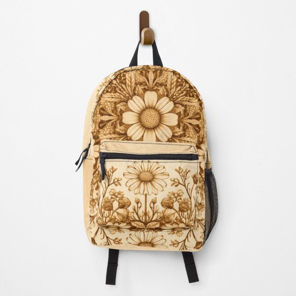 Item preview, Matricaria chamomilla – Botanical Geometry Mandala (Sepia Edition) designed and sold by Colorshow-relax.