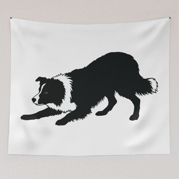 Item preview, The Crouch Herding Border Collie Silhouette designed and sold by Petzzz.