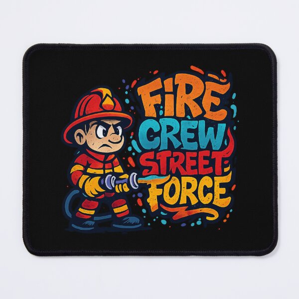Item preview, Graffiti Firefighter Street Art - FIRE CREW STREET FORCE designed and sold by MKreative Studio.
