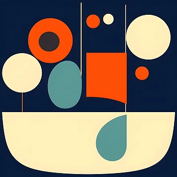 Artwork thumbnail, Retro Mid Century Modern Pattern by GraphicsClub