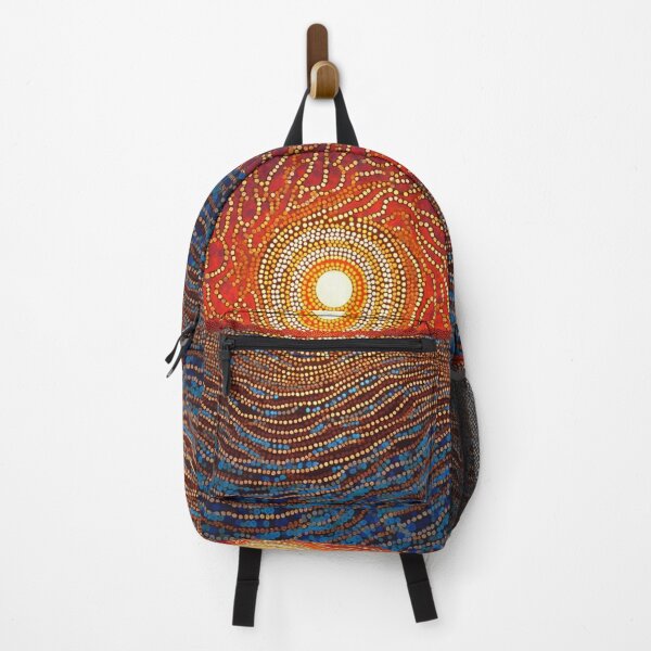 Item preview, Aboriginal Inspired Art - Pointillist Glow Over The Ocean designed and sold by GrinGalore.