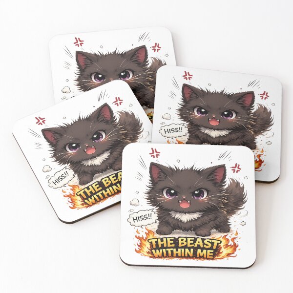 Item preview, The beast within me cat designed and sold by Peachy-Draws.