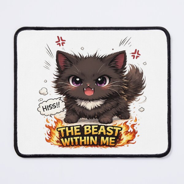 Item preview, The beast within me cat designed and sold by Peachy-Draws.
