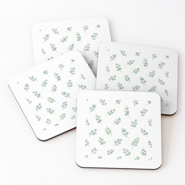 Item preview, Scattered single sprigs Eucalyptus Pattern designed and sold by HOMETOWN86.
