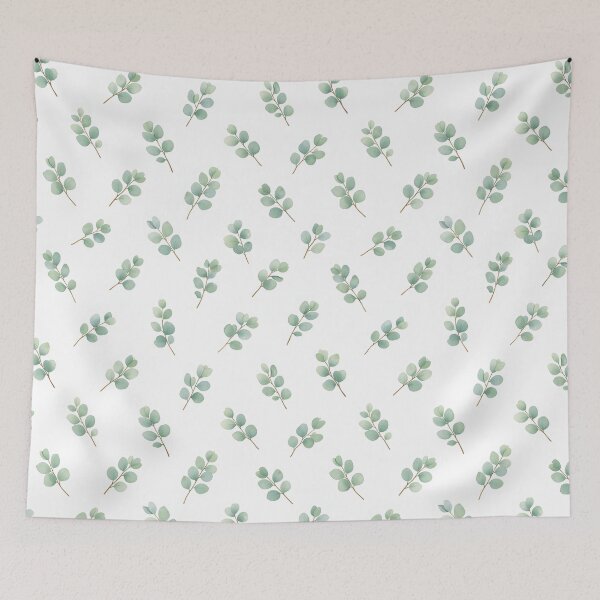 Item preview, Scattered single sprigs Eucalyptus Pattern designed and sold by HOMETOWN86.
