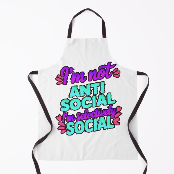 Item preview, I'm Not Antisocial, I'm Selectively Social – A Funny Phrase for Introverts with Attitude designed and sold by AstronautMerch.