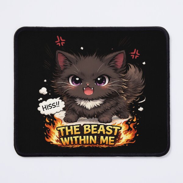 Item preview, The beast within me cat designed and sold by Peachy-Draws.
