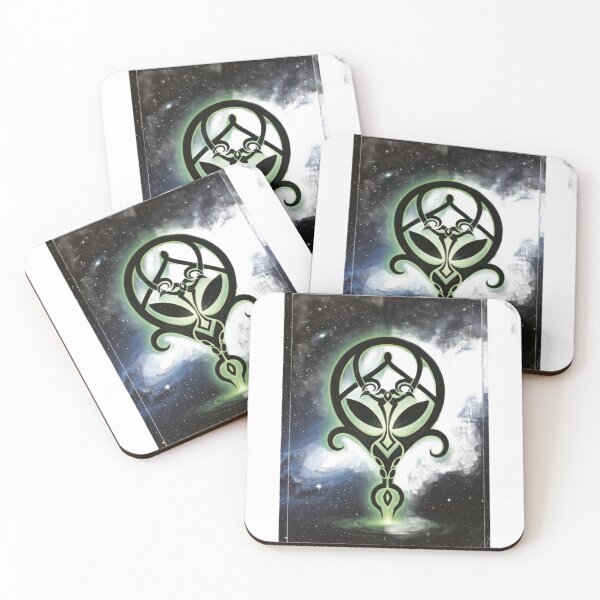 Item preview, Futuristic tribal design hovering in the cosmos designed and sold by VerizalShop.