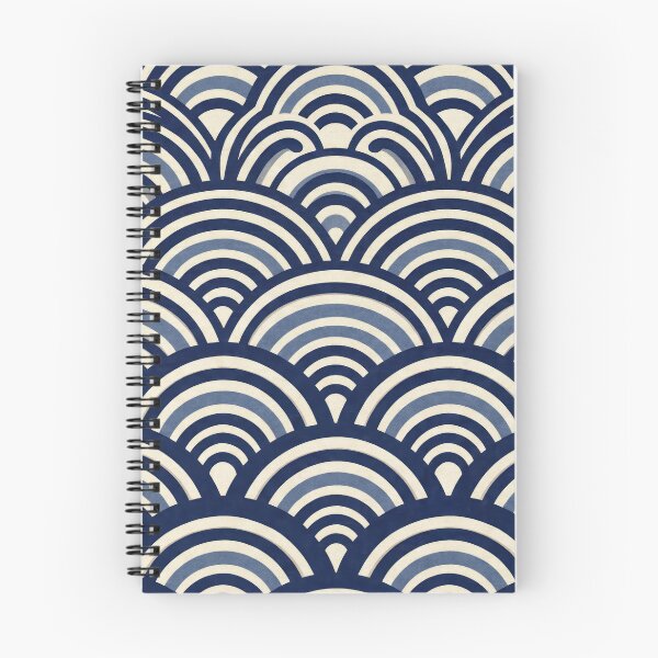 Item preview, Japanese Seigaiha Wave Pattern designed and sold by Nice Vibes Prints.