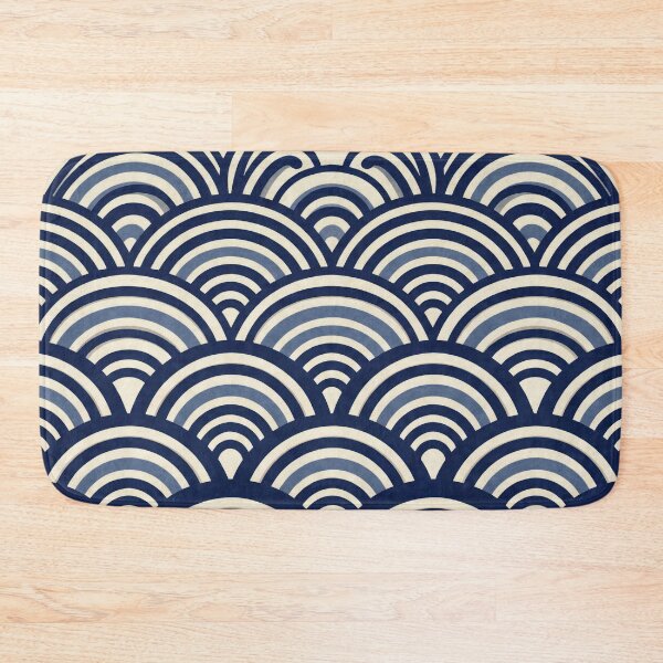 Item preview, Japanese Seigaiha Wave Pattern designed and sold by Nice Vibes Prints.