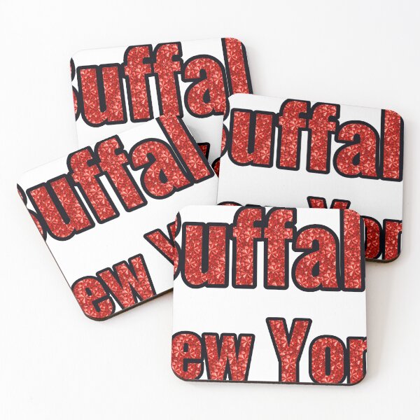 Item preview, Buffalo New York City Name With Red Rhinestone designed and sold by TheIconSmith.