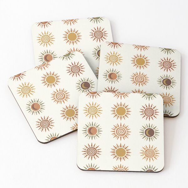 Item preview, Celestial Sun Symbols Pattern designed and sold by Nice Vibes Prints.