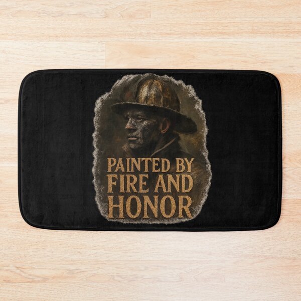Item preview, Painted by Fire and Honor - Dramatic Firefighter Portrait designed and sold by MKreative Studio.
